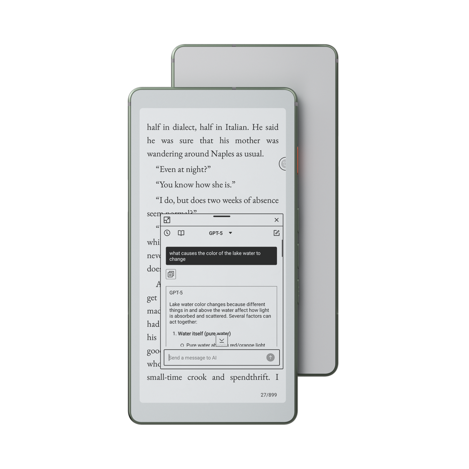 Viwoods AiPaper Reader【ほぼ未使用】 Viwoods AiPaper Reader: Android eReader, AI, 138 g, E Ink