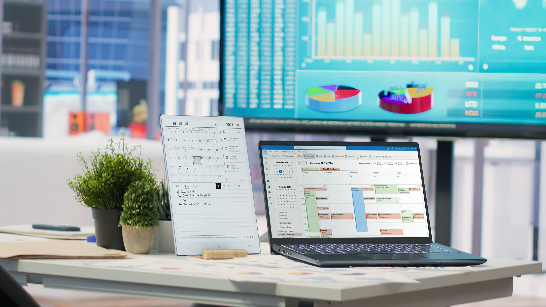 Viwoods AiPaper daily planner and calendar workflow