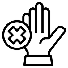 رفض راحة اليد