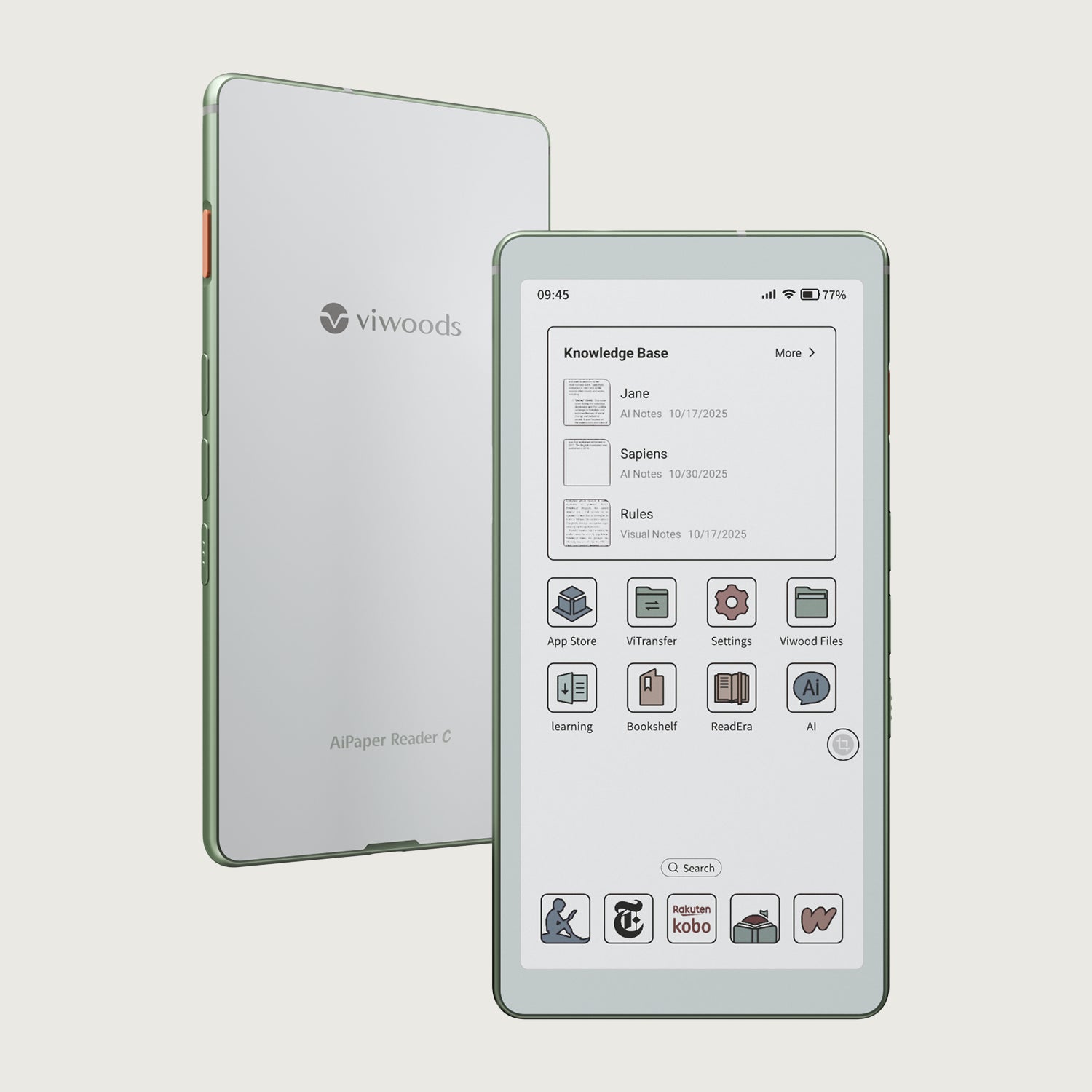 Viwoods AiPaper Reader C: カラー電子ペーパー、Kaleido 3、AI